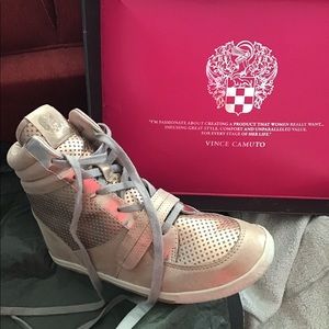Rose Gold Vince Camuto Sneakers